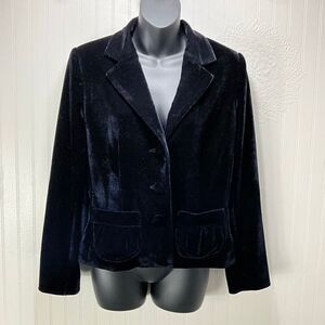 SUSAN LEWIS Black Velvet Blazer